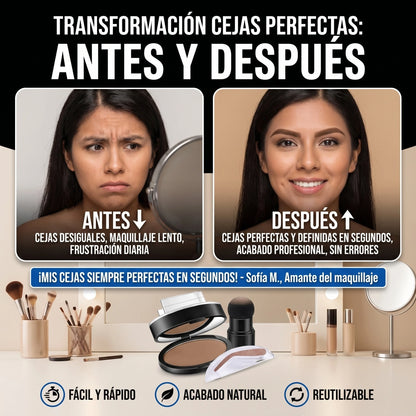 🔥 Cejas Perfect Waterproof -  Maquíllate fácil, rápido y sin errores