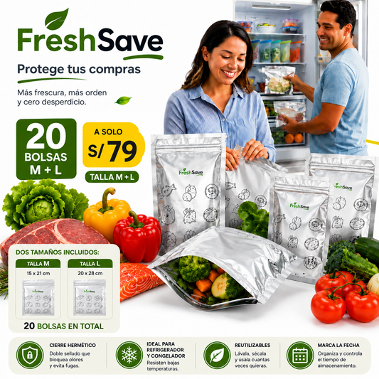 FreshSave Bag™- Bolsas herméticas para conservar alimentos