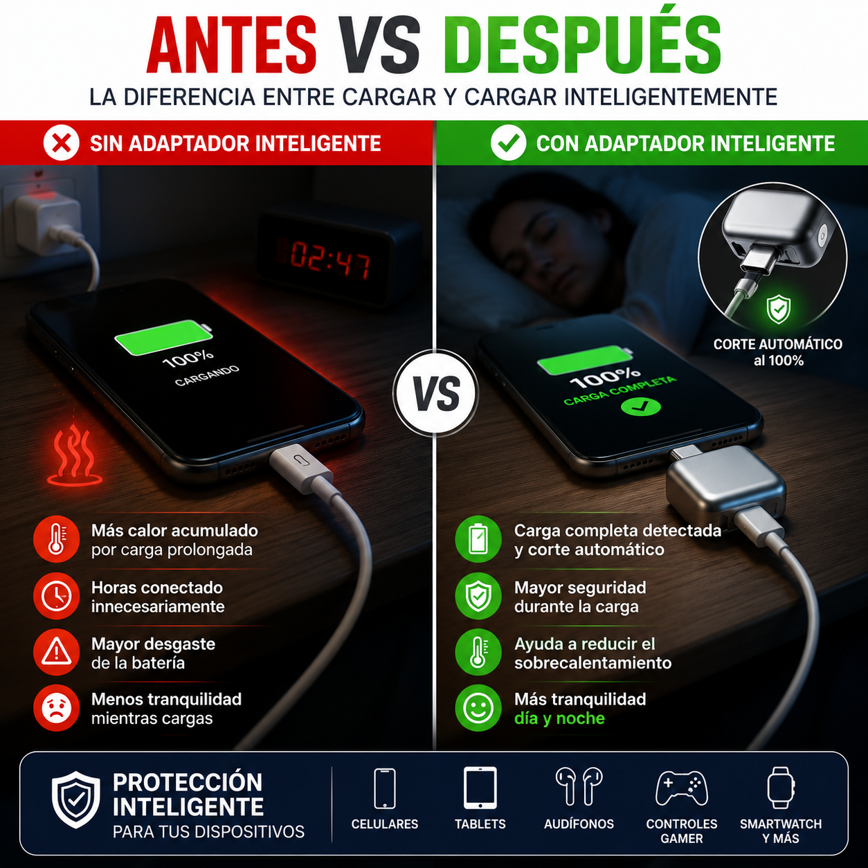 ChargeGuard™ - Protección Inteligente de Carga
