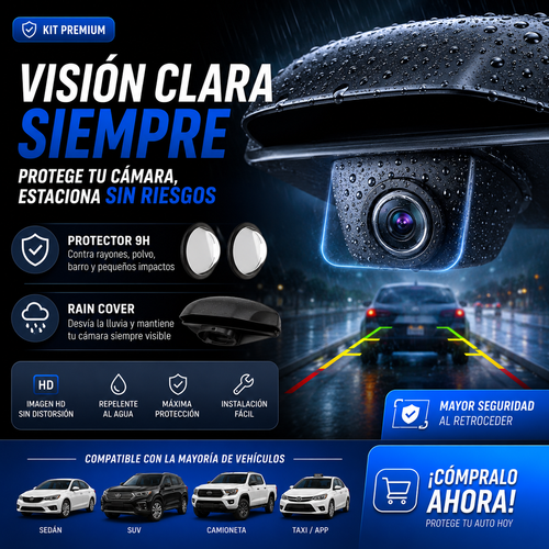 🚗 VisionShield 360 Kit - Protector H9 + Rain Cover