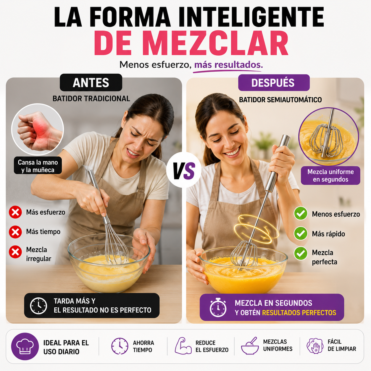 MixMaster™ – Batidor Semiautomático Premium