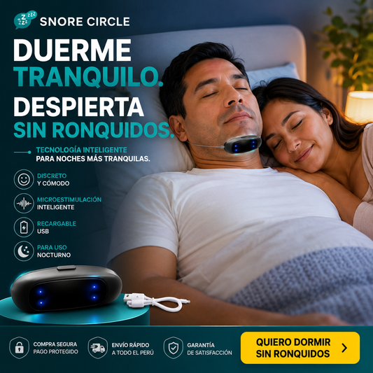 SNORE CIRCLE™-Tecnología inteligente para noches más tranquilas.