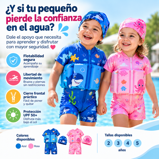 FlotaKids™-Traje infantil con flotable.