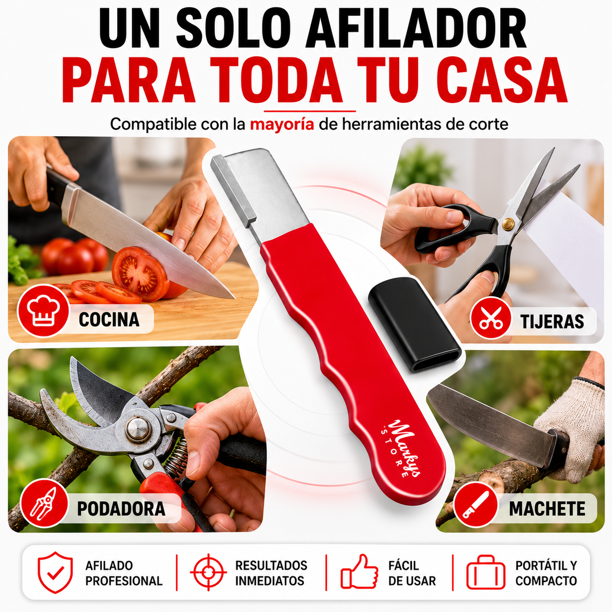 FiloMax Pro™-Afilador Multiusos de Carburo de Tungsteno