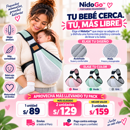 NidoGo™ — Portabebé Ergonómico