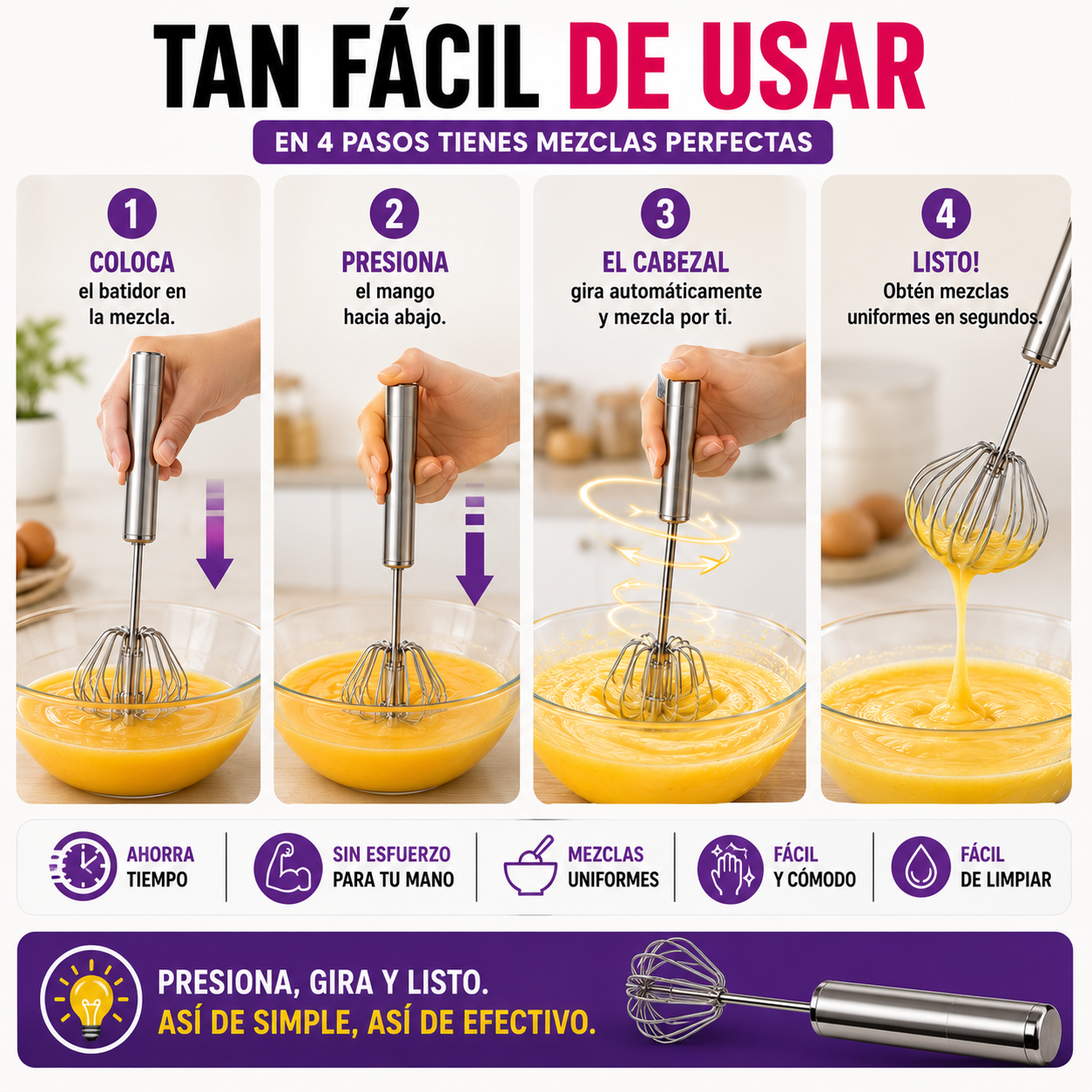 MixMaster™ – Batidor Semiautomático Premium