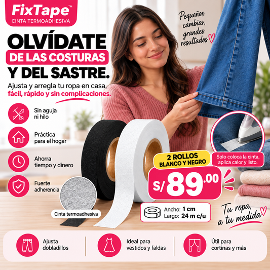 FixTape™- Cinta Termoadhesiva para ropa