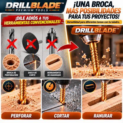 DRILLBLADE™ – Set de Brocas Multifunción de Corte Lateral