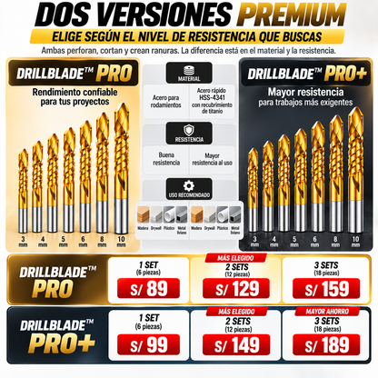 DRILLBLADE™ – Set de Brocas Multifunción de Corte Lateral tiktok