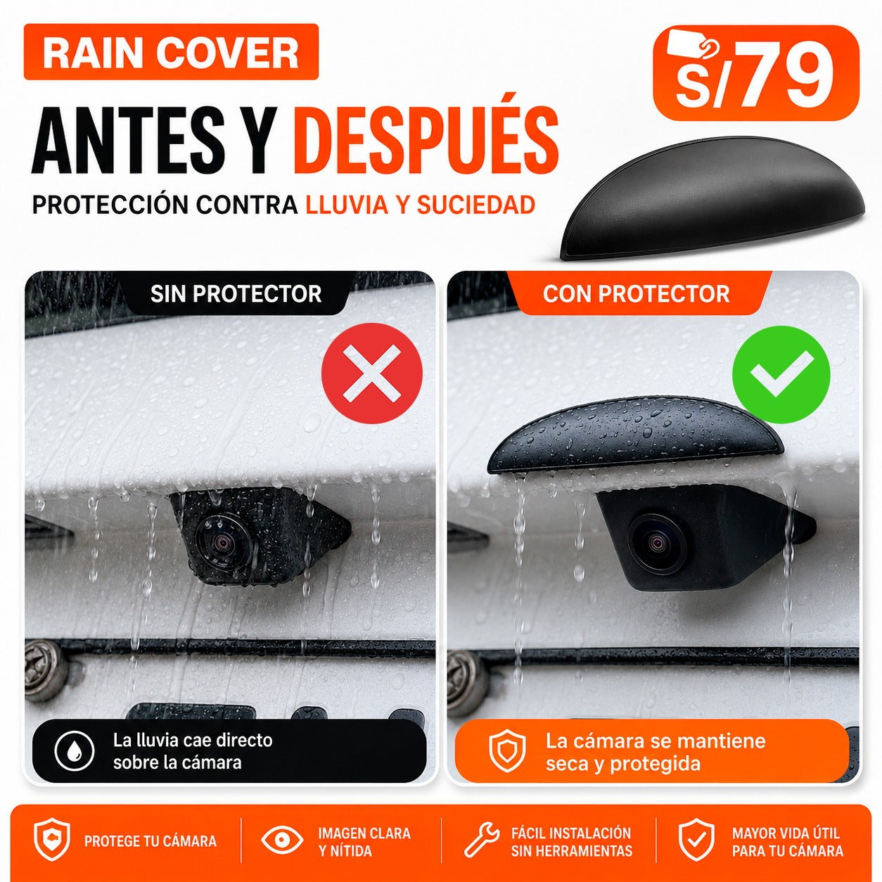 🚗 VisionShield 360 - Kit de Protección Inteligente para Cámara de Auto”