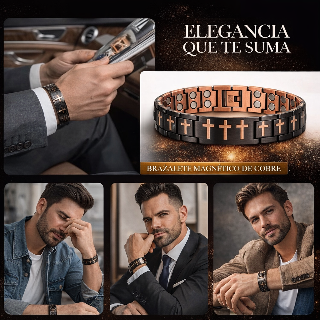 AUREX™ Pulsera Magnética de Cobre