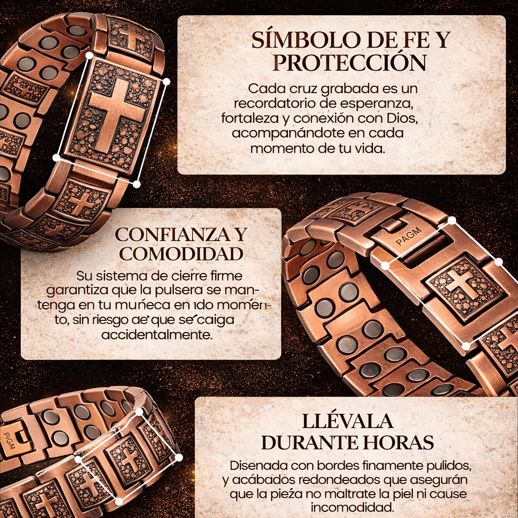 AUREX™ Pulsera Magnética de Cobre