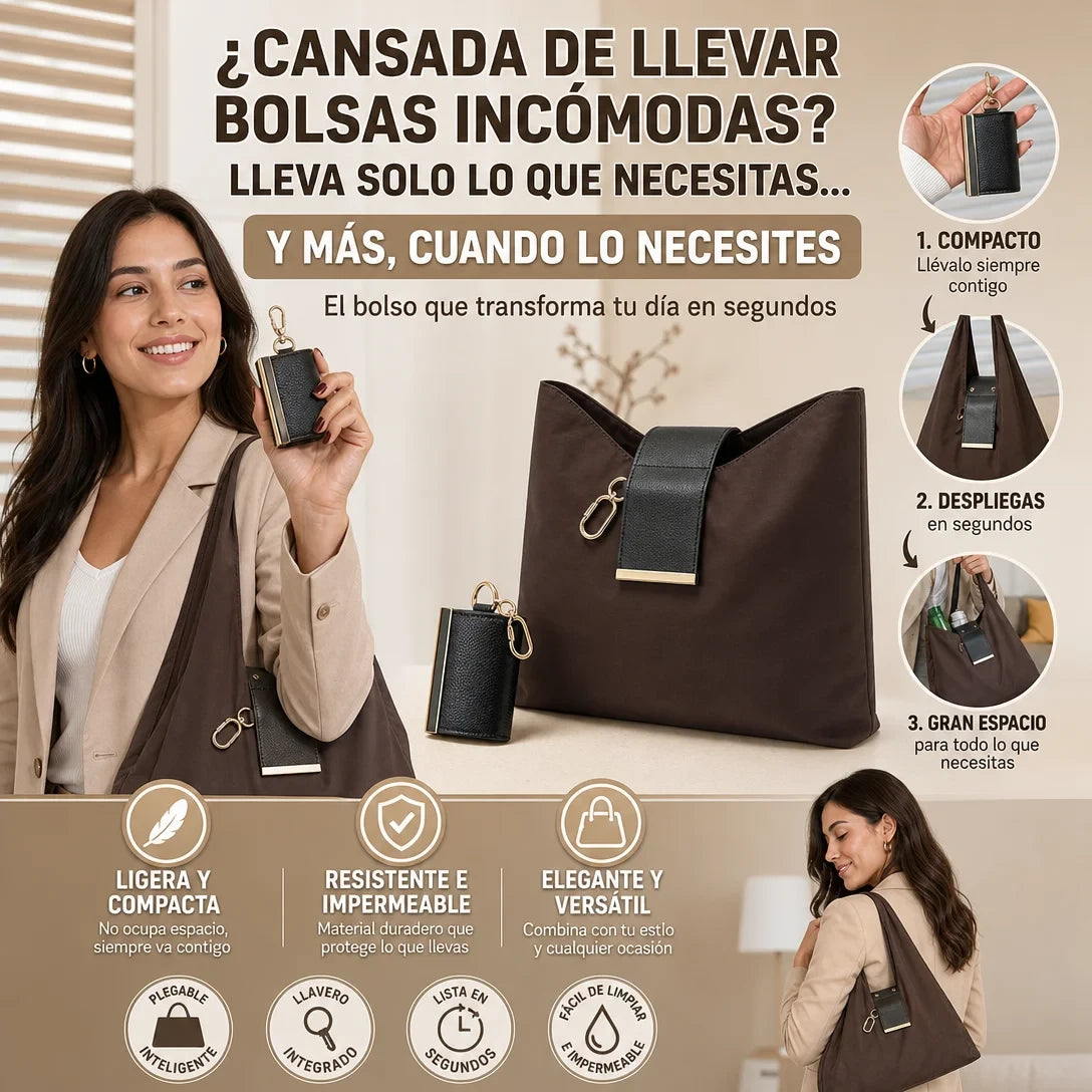 SnapBag™- Pequeño al llevarlo, grande cuando lo necesitas.