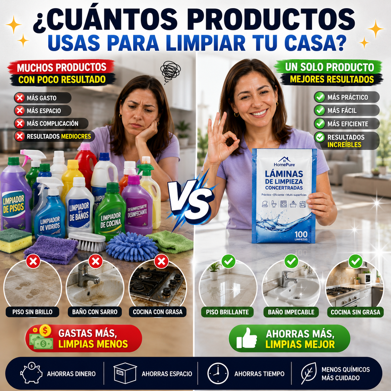 BrilloMax™ - Limpieza concentradas en láminas.