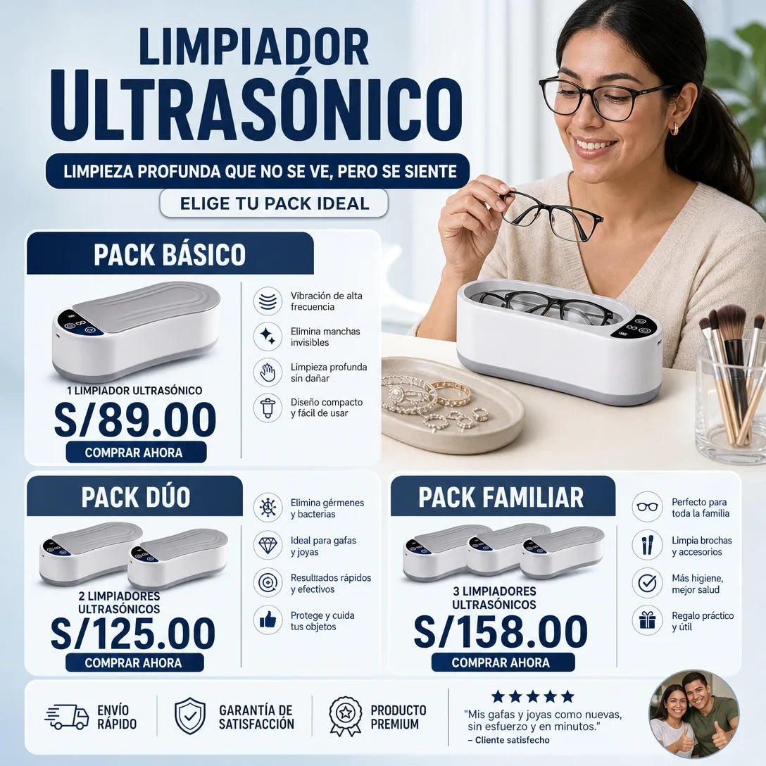PureZone Pro™-Limpiador ultrasónico