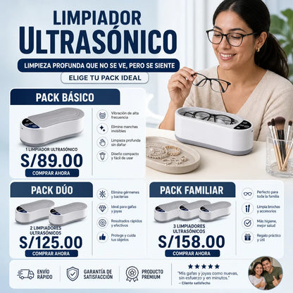PureZone Pro™-Limpiador ultrasónico